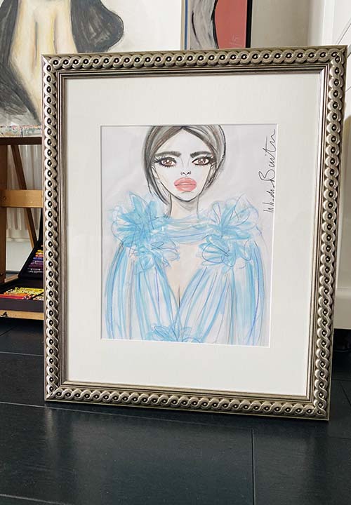 Organza Blue A3