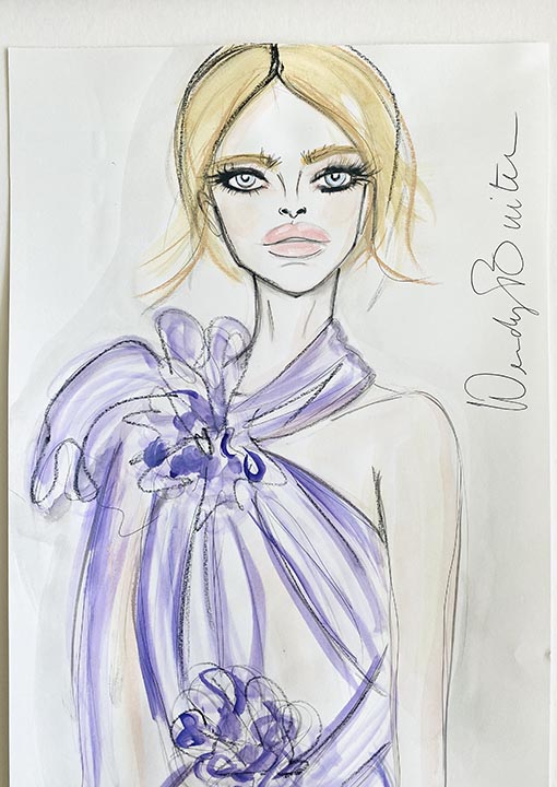 Wendy Buiter Organza Lilac
