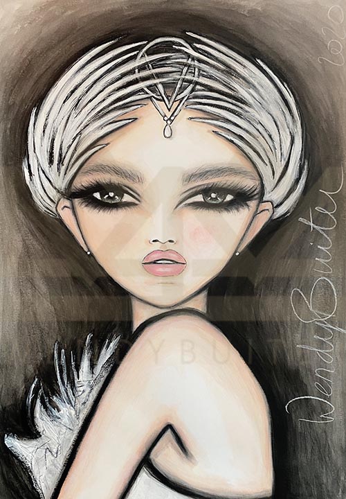 Wendy Buiter - “Camélia Blanc” 😍 ⁣ This artwork is inspired by