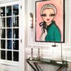 Artwork Mirabelle by Wendy Buiter in luxury interior