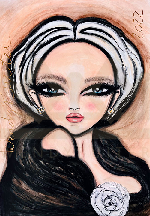 Wendy Buiter - “Camélia Blanc” 😍 ⁣ This artwork is inspired by