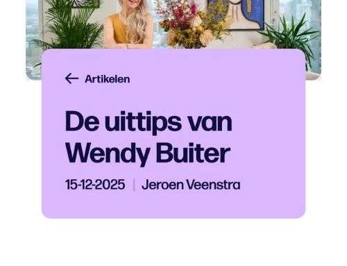 Uitagenda Rotterdam – Tips by Wendy Buiter